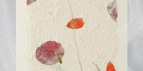 Einladungskarte mit Blumenblten
